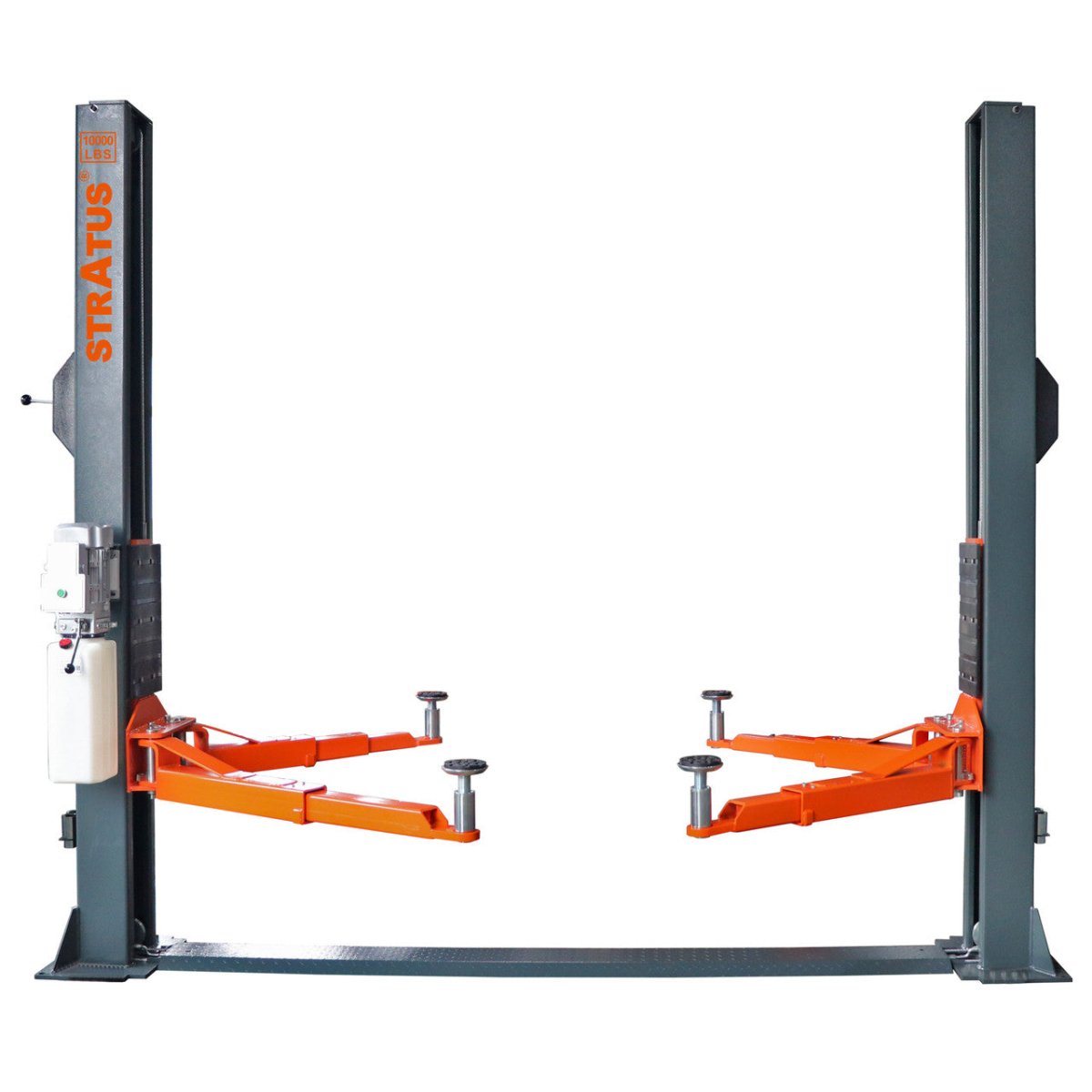 Stratus 2 Post Pro Floor Plate Open Top Vehicle Lift, 10,000 lbs Capacity, SAE-F10P