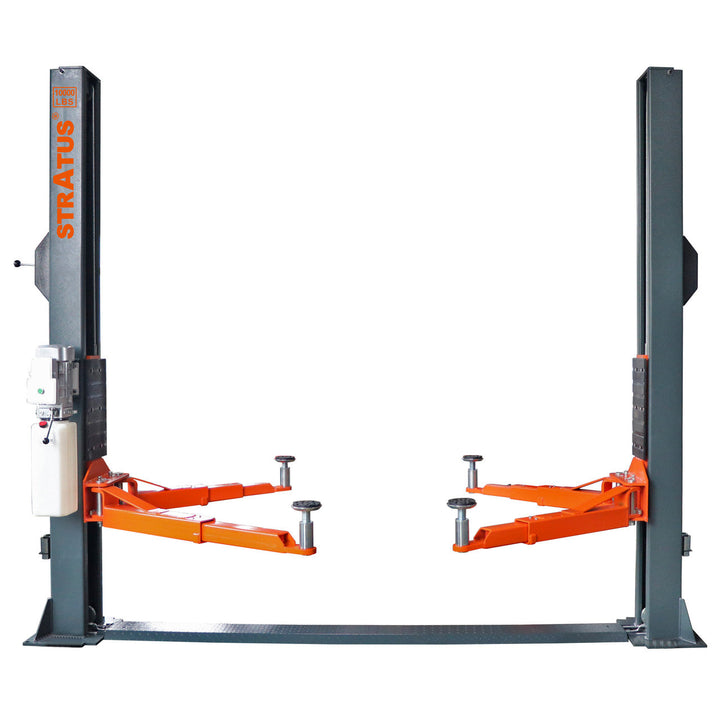 Stratus | 2 Post Pro Floor Plate Open Top Vehicle Lift | 10,000 lbs Capacity | SAE-F10P