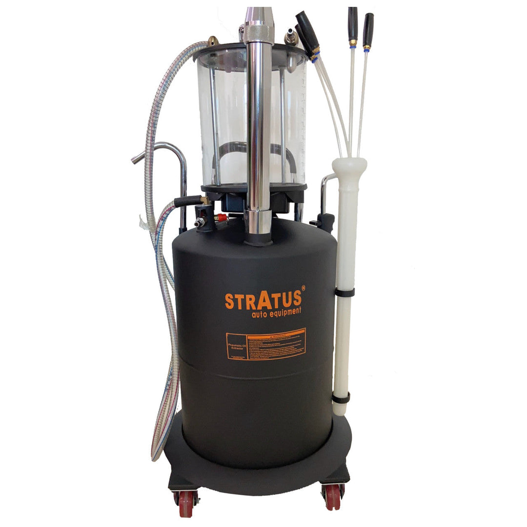 Stratus | Portable 21-Gallon Pneumatic Oil Drain Oil Extractor | SAE-OL21