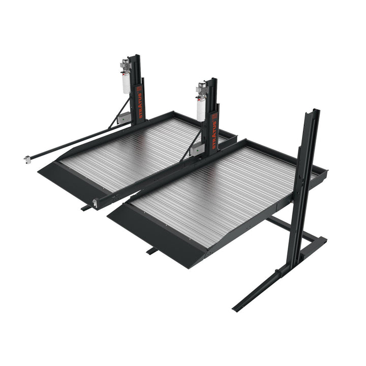 Stratus | 2 Post 6600 LBS Capacity Single Point Manual Release Parking Car Lift | SAE-P26