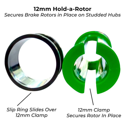 MILTON STC71000 Hold-A-Rotor Brake Rotor Securing Tool, 12mm & 14mm Studs, Hands-Free Lock, Oil & Grease Resistant