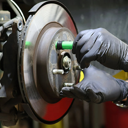 MILTON STC71000 Hold-A-Rotor Brake Rotor Securing Tool, 12mm & 14mm Studs, Hands-Free Lock, Oil & Grease Resistant