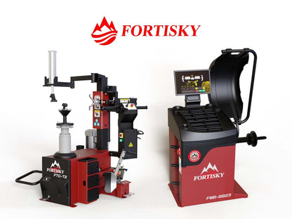 Fortisky T2-8823 Combo 28" Leverless Tire Changer & 2D Laser Balancer
