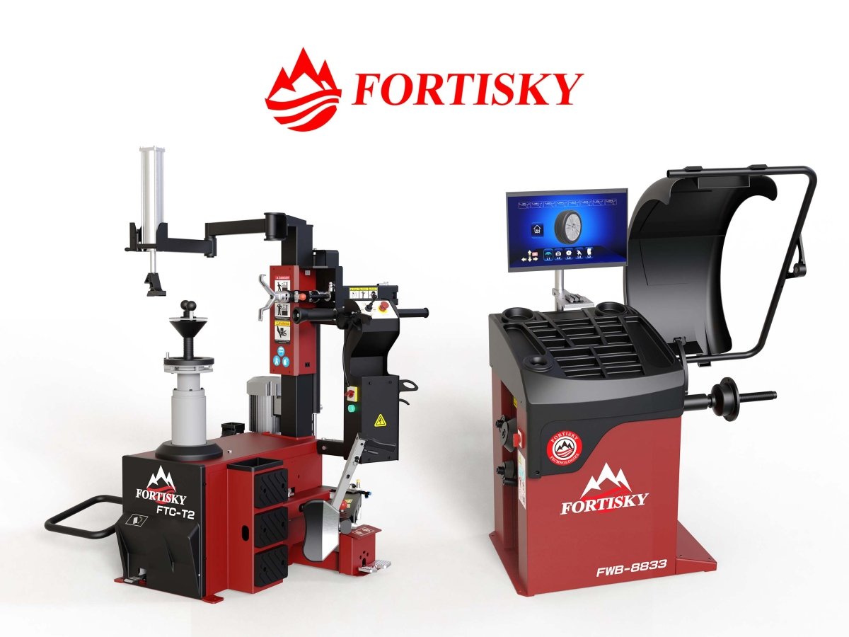 Fortisky T2-8833 Combo 28" Leverless Tire Changer & 3D Radar Wheel Balancer