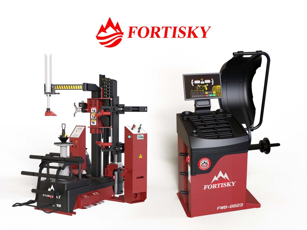 Fortisky T8-8823 Combo 30" Leverless Tire Changer & 2D Laser Balancer