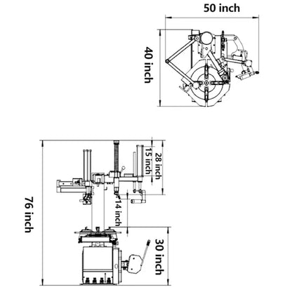 Katool KT-T830 + KT-B750 – Tire Changer + Wheel Balancer (Combo)