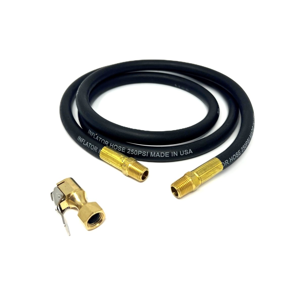 MT-RSR TI00025S Inflator Hose Assembly, 60" Hose with 1/4" Male NPT, Euro Chuck