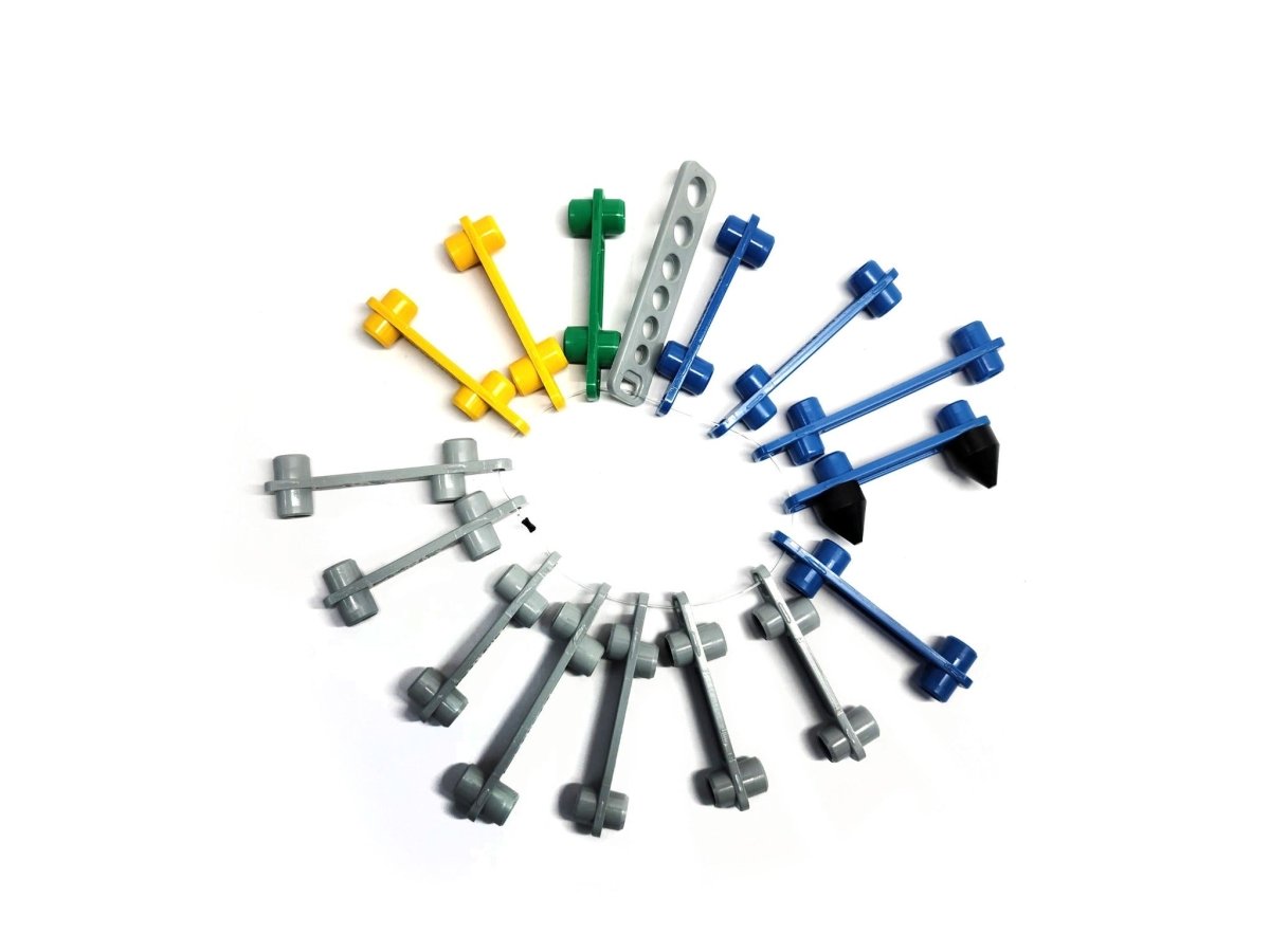 MT-RSR TI79 Wheel Bolt Pattern Gauge Set, 15 Gauges, 2 Conical Adapters, 30 Bolt Patterns