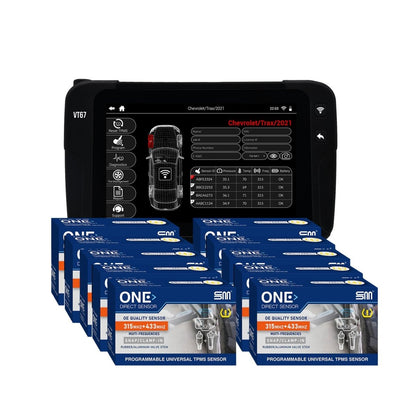 SIMING SM-VT67-10SCKIT ATEQ VT67 TPMS Tool + 10 "One-Direct" TPMS Sensor Kit
