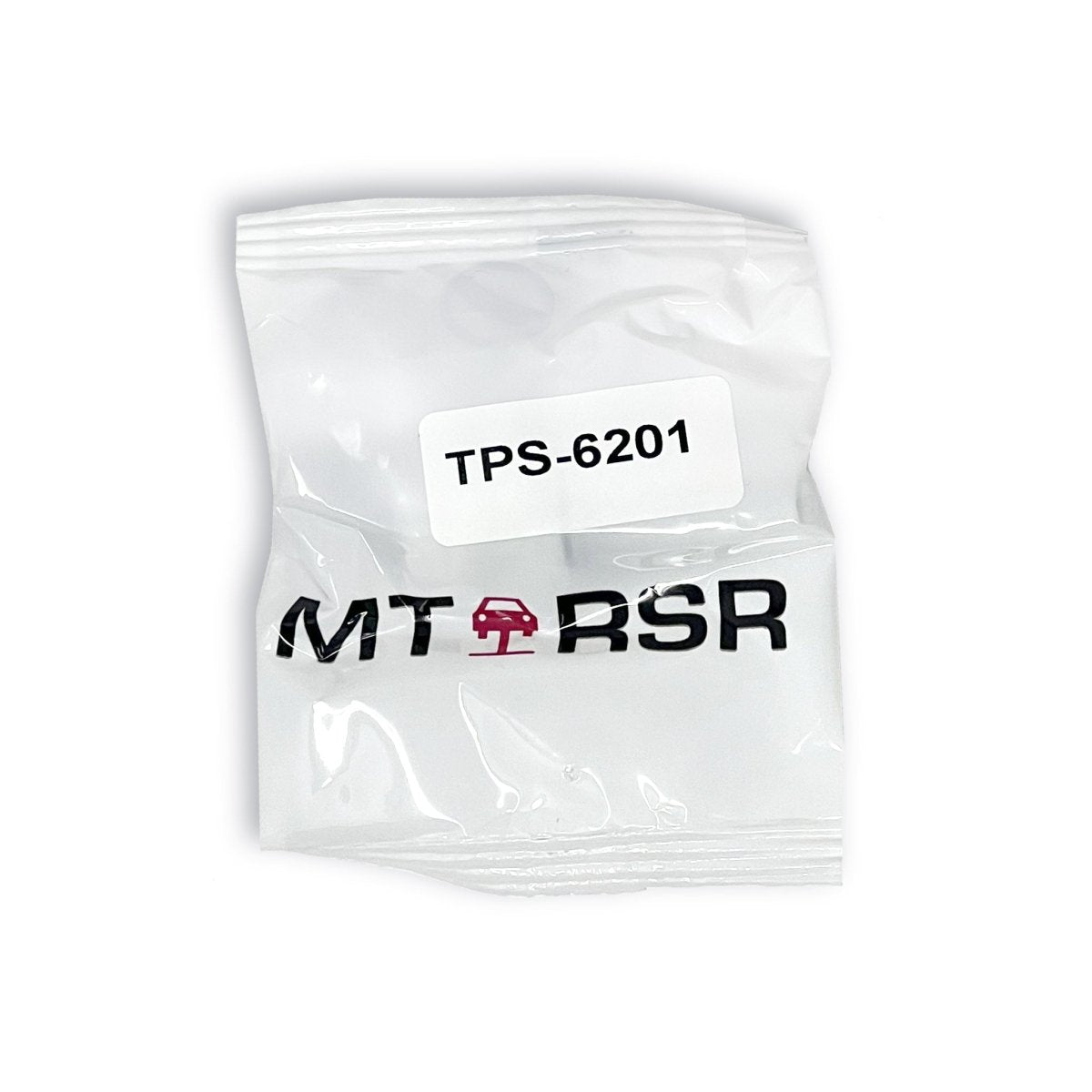 MT-RSR TPS-6201 bag shown sealed, TPMS valve replacement kit labeled for VDO TG1B.