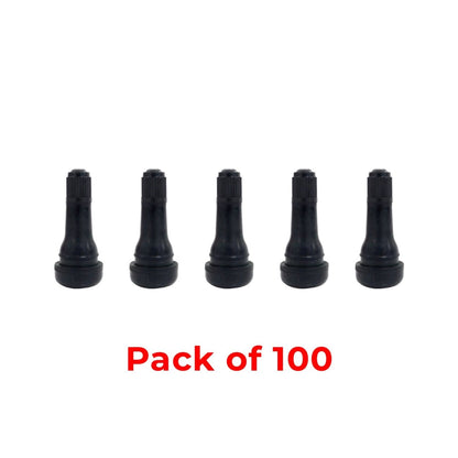 MT-RSR TR413-100 Snap-In Tire Valve, TR413, 1.25" Height, 100 Pack