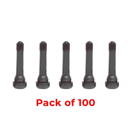 MT-RSR TR414-100 Snap-In Tire Valve, 1.5" Height, 100-Pack