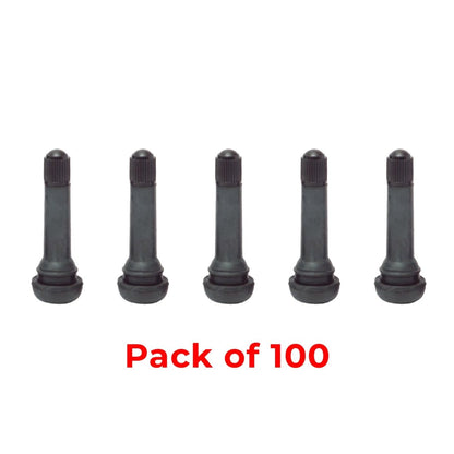 MT-RSR TR418-100 Snap-In Tire Valve, TR418, 2" Height, 100 Pack
