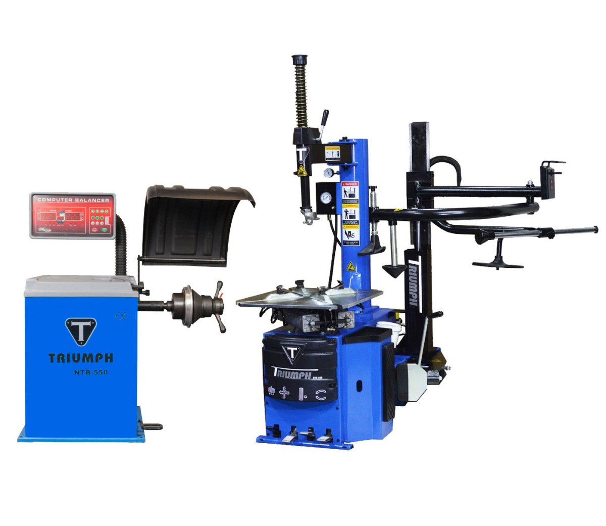 TRIUMPH NTC-950-1 Tire Changer + NTB-550 Wheel Balancer Combo