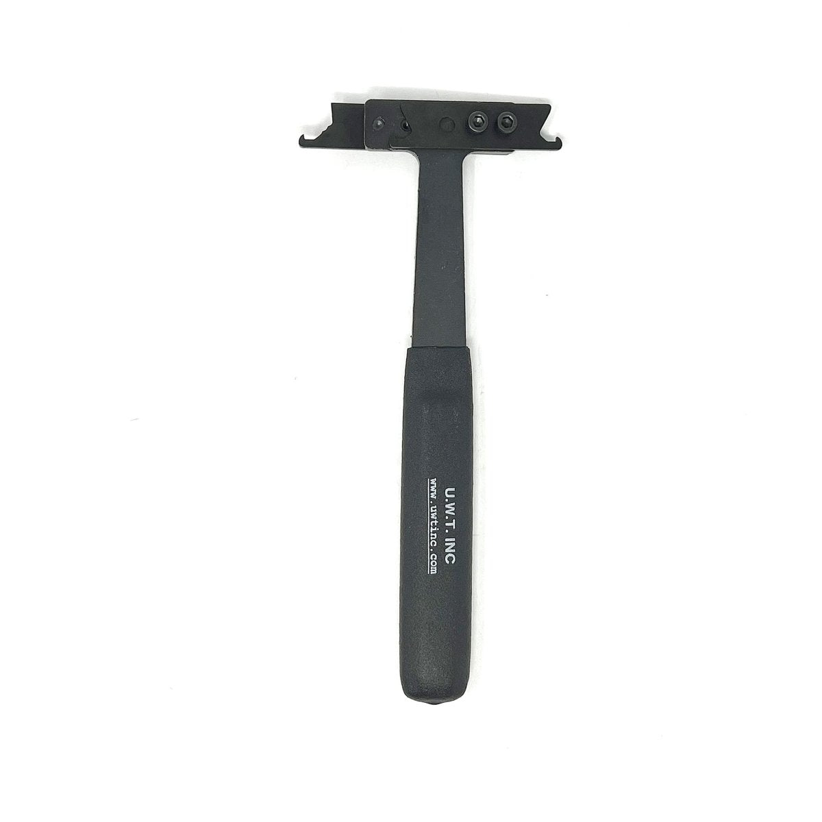 UWT UWT-2200-HP heavy-duty wheel weight remover tool with black ergonomic handle shown on white background.