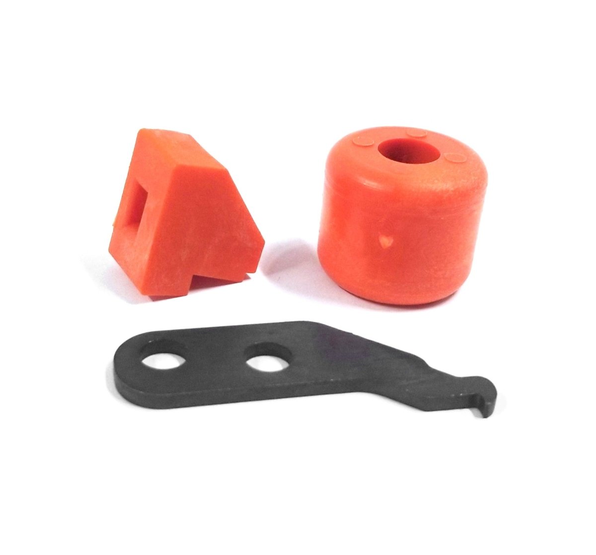 UWT UWT-PL-RK replacement kit pieces including an orange boot, orange cap, and black metal hook shown on white background.
