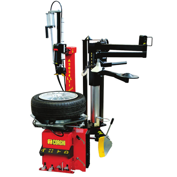 CORGHI | A2024LL | Electric Tilt-Back Leverless Tire Changer with Helper Assist Arm