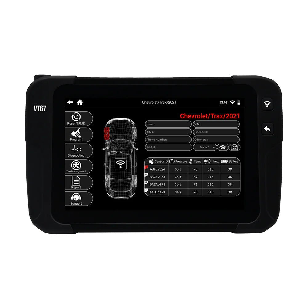 SIMING SM-VT67-10SCKIT ATEQ VT67 TPMS Tool + 10 "One-Direct" TPMS Sensor Kit