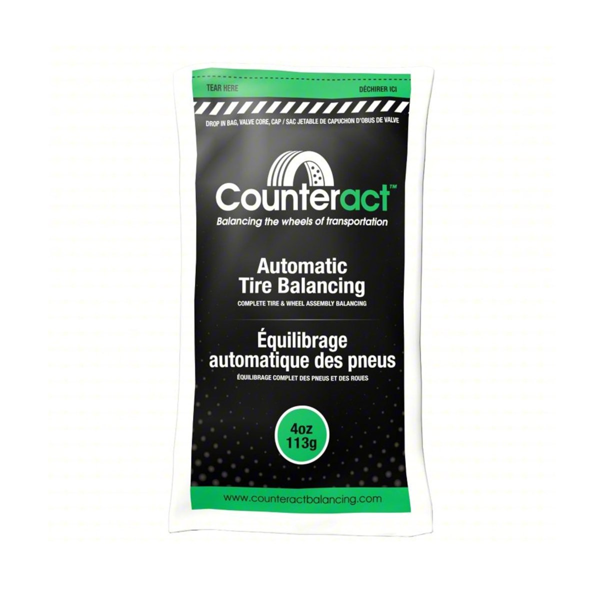COUNTERACT WBB-04 Wheel Balancing Beads, 4 oz Bag, TPMS Safe, Fuel-Saving