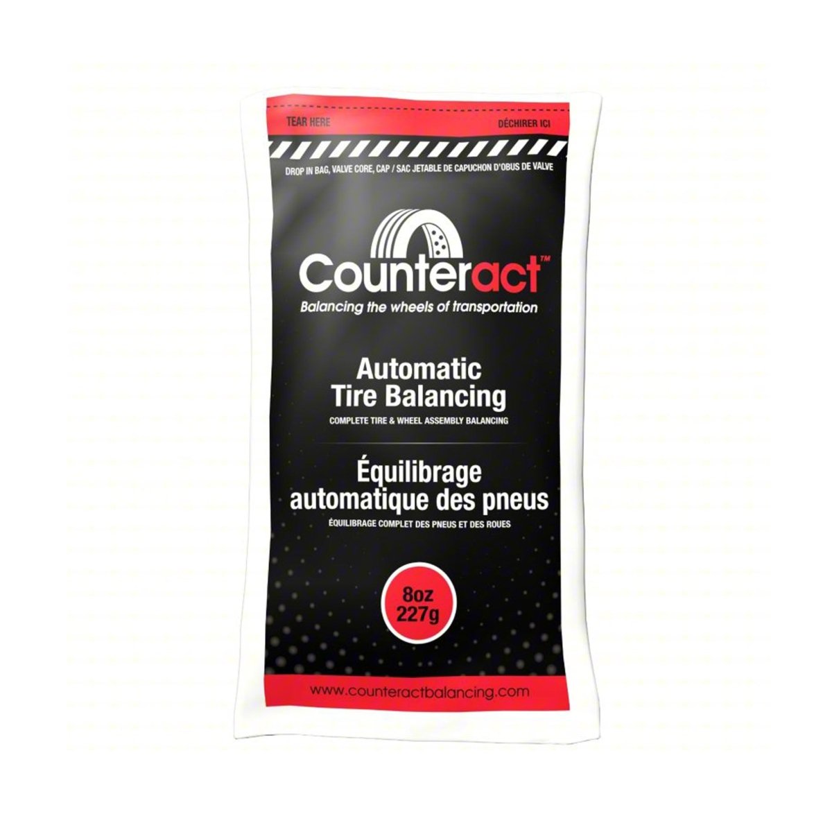 COUNTERACT WBB-08 Wheel Balancing Beads, 8 oz Bag, Eco-Friendly, TPMS Compatible