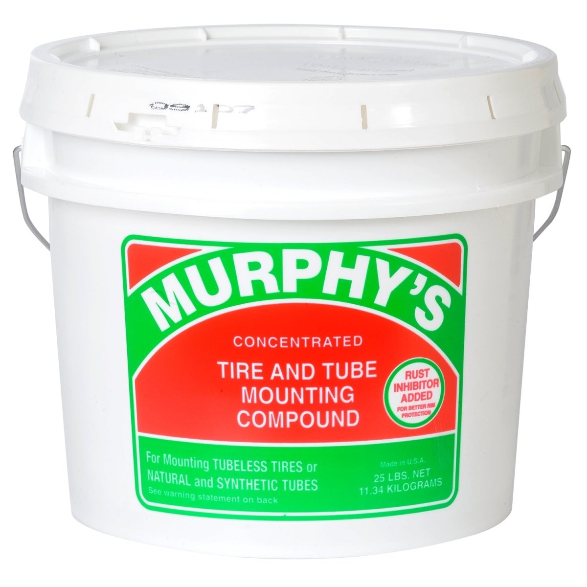 XTRA SEAL Murphy’s 25 lb tire mounting paste container shown on white background.