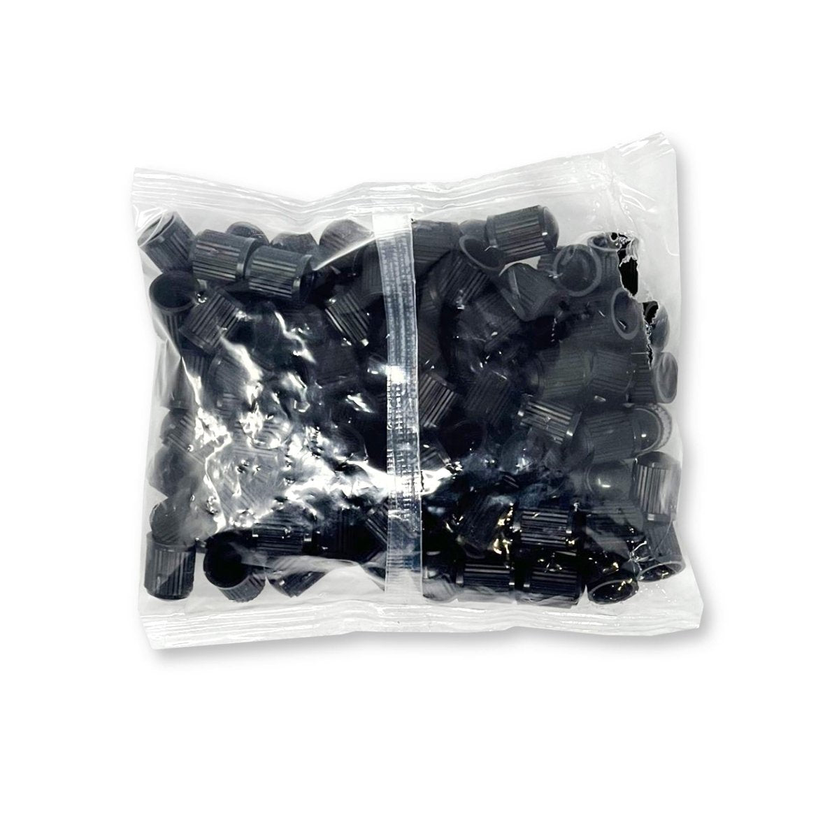 MT-RSR X17492-500 Black Plastic Tire Valve Caps, 500/Box