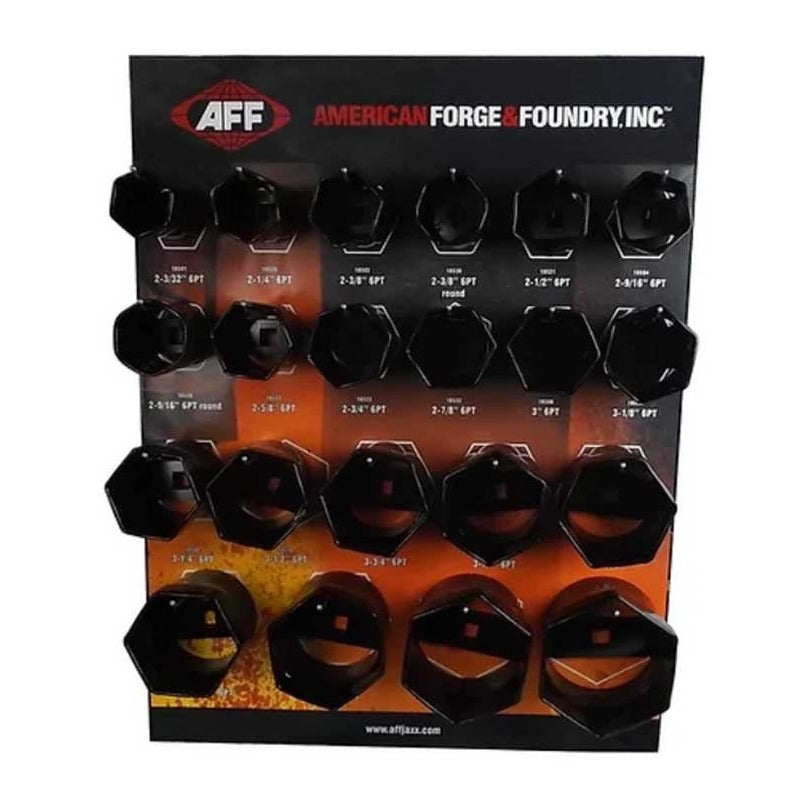 AFF 18560P Axle Nut Display - 6 Pt Kit