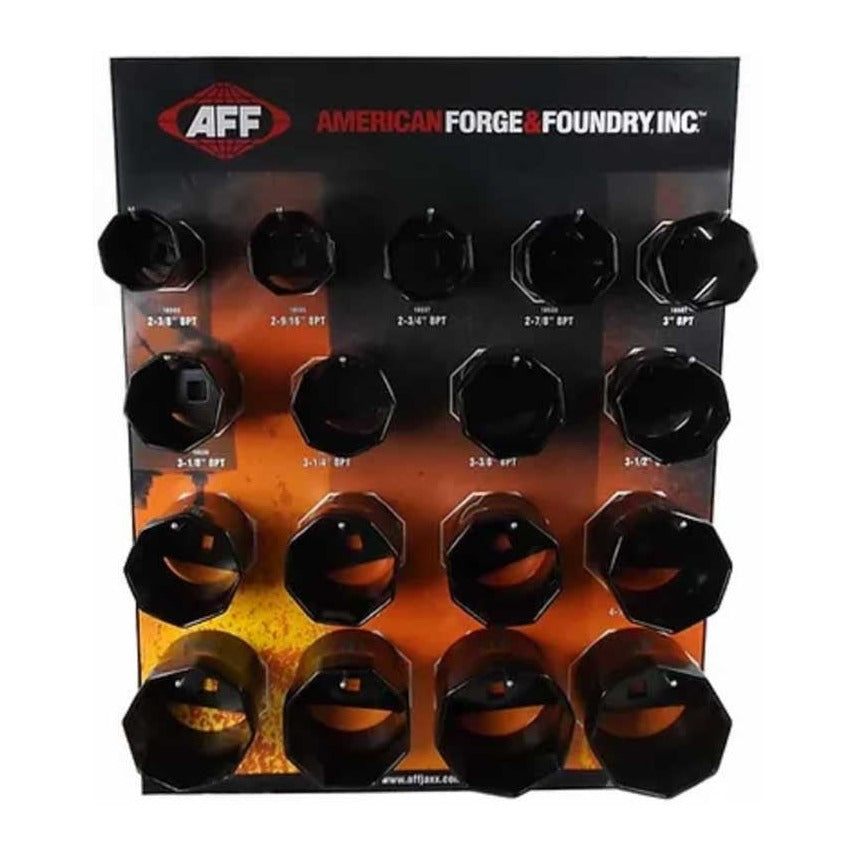AFF 18580P Axle Nut Display - 8 Pt Kit