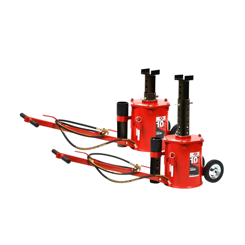 Pair of AFF 3400A 10 ton air lift jacks