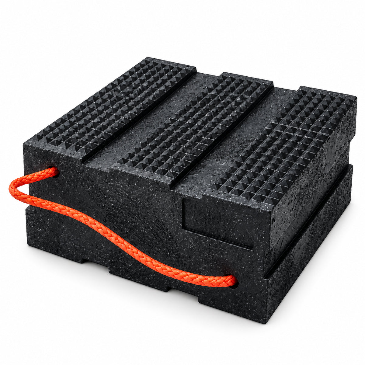 AME 15232 Slab Super Cribbing Block (6"H x 12"W x 12"L, Pyramid - Polymer)