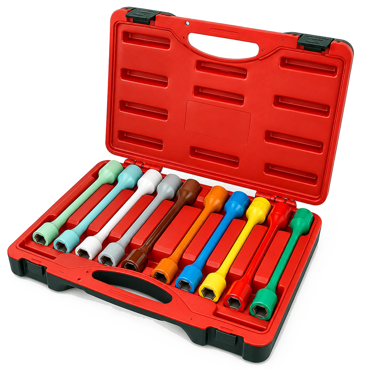 AMERICAN FORGE & FOUNDRY AFF-40200 10pc Torque Limiting Socket Set, 1/2" Drive, Metric & SAE