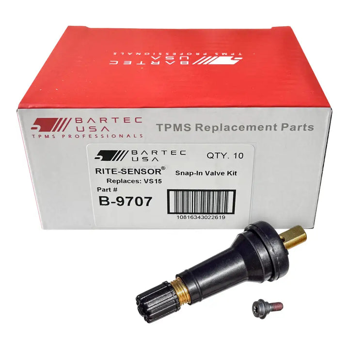 Bartec B-9707 TPMS Snap-in Valve Service Kit (VS-15) - Box