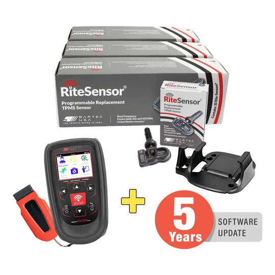 Bartec TPMS tool with wireless scanner and 30 programmable sensors for tire service