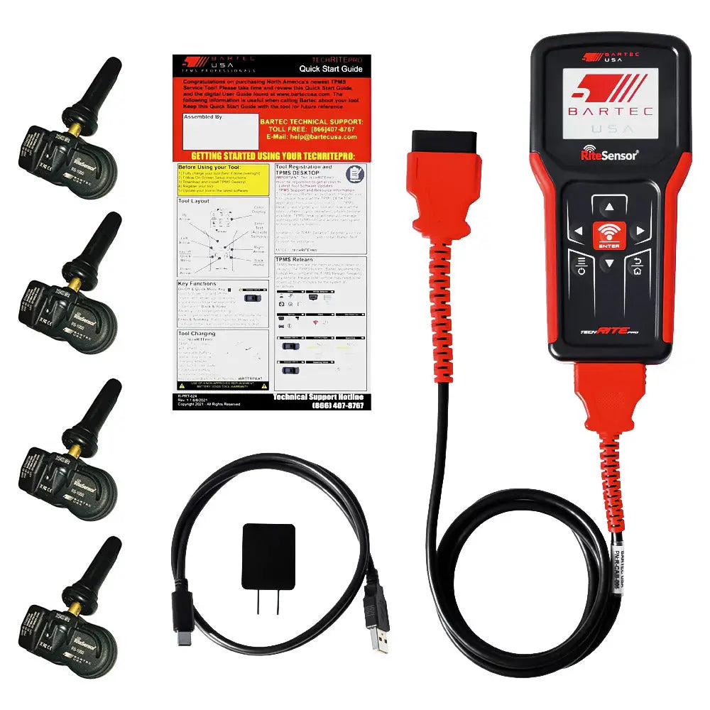 Bartec TechRITEPro TPMS Service Tool Bundle - Tool Kit + 4