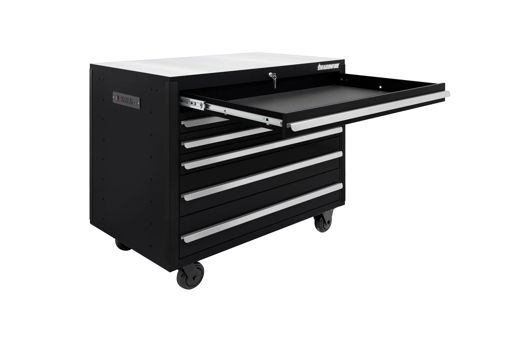 Dragonfire Pro Series 6 Drawer 43-1/2" Rolling Tool Cabinet