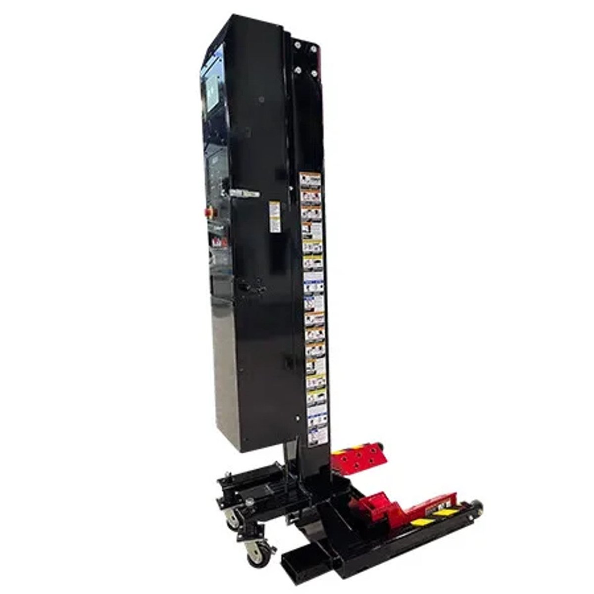 Challenger CLMM-5000 mobile lift with 5,000 lb capacity, 120V operation, and easy mobility—perfect for professional and home garages with versatile lifting needs.