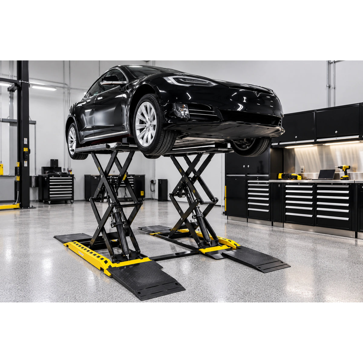Challenger DX77-EXT Surface Mount Double Scissor Lift 7700 lb