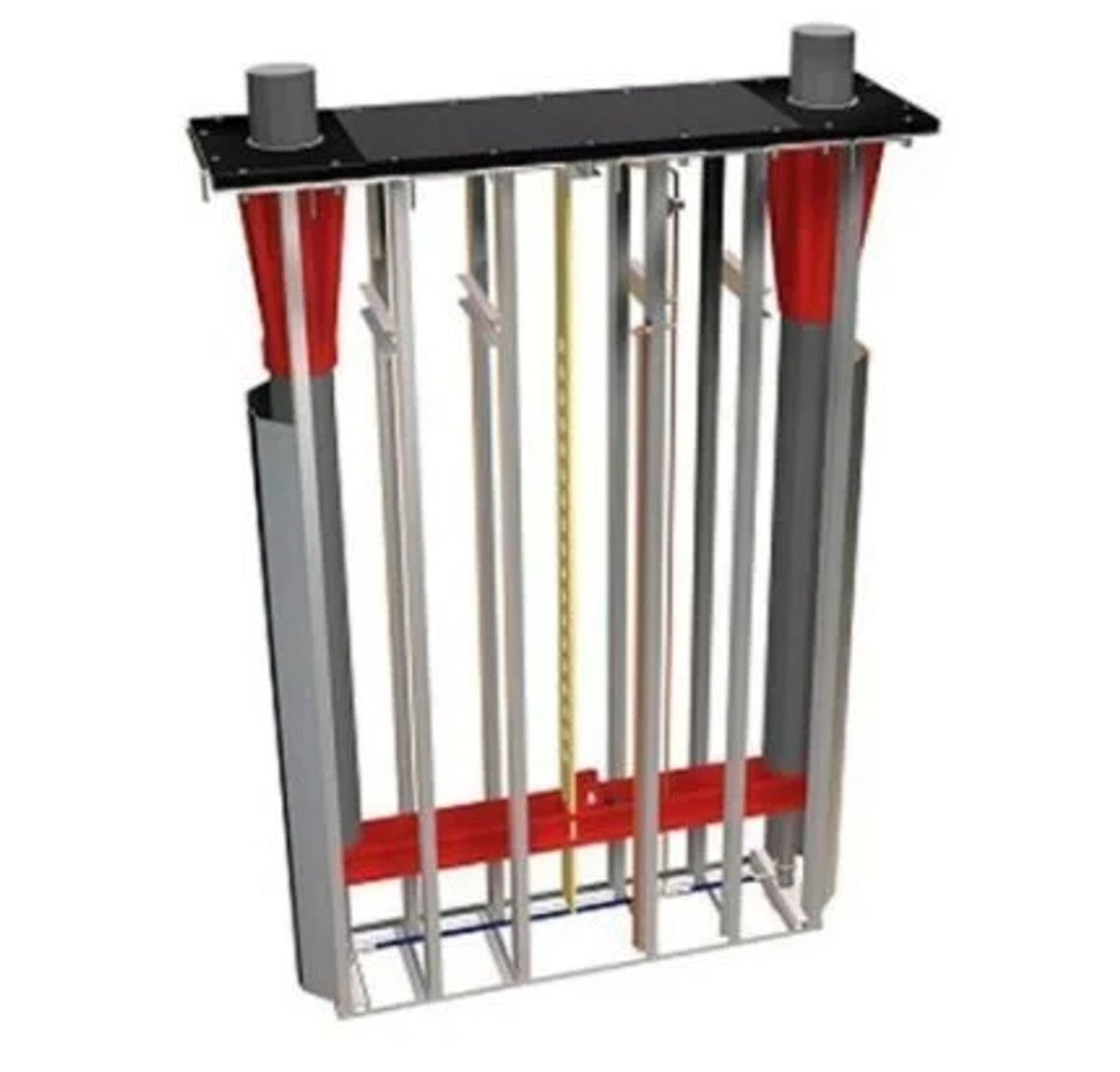 Challenger EV12CK-BMC Completion Kit for EV1220 with 8.5-inch chrome pistons, bench-mounted controls, and inground lift components for heavy-duty lifting.