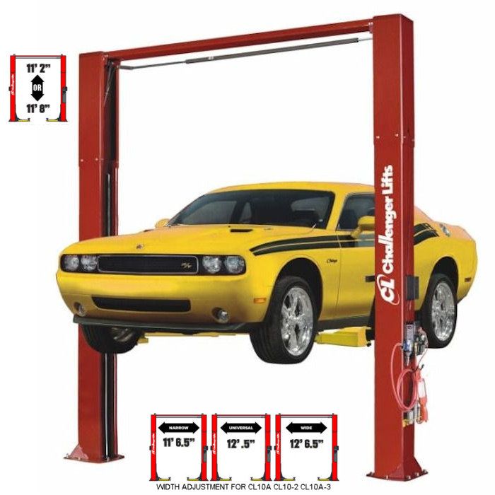 Challenger CL10AV3 Versymmetric Two-Post Lift 10,000 lb