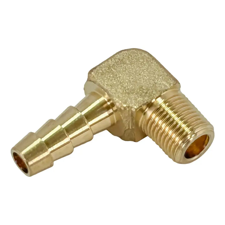 COATS | 8110497 | 90 Deg. Elbow Brass Fitting | 1/4" Barb x 1/8" Male NPT, Each