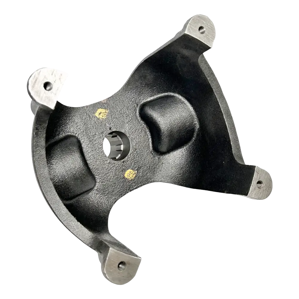 Black metal mounting bracket for Coats Tire Changer part with four points and hub