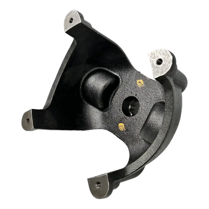 Black plastic mounting bracket with holes for Coats Tire Changer part and tire machine assembly