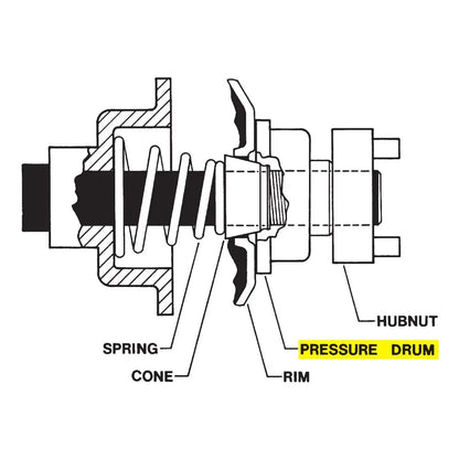COATS 8308642 Pressure Drum, For 6401/6450 HD Balancer