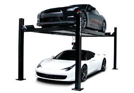 Challenger CL4P7 Four Post Car Lift 7,000 lb Home Garage