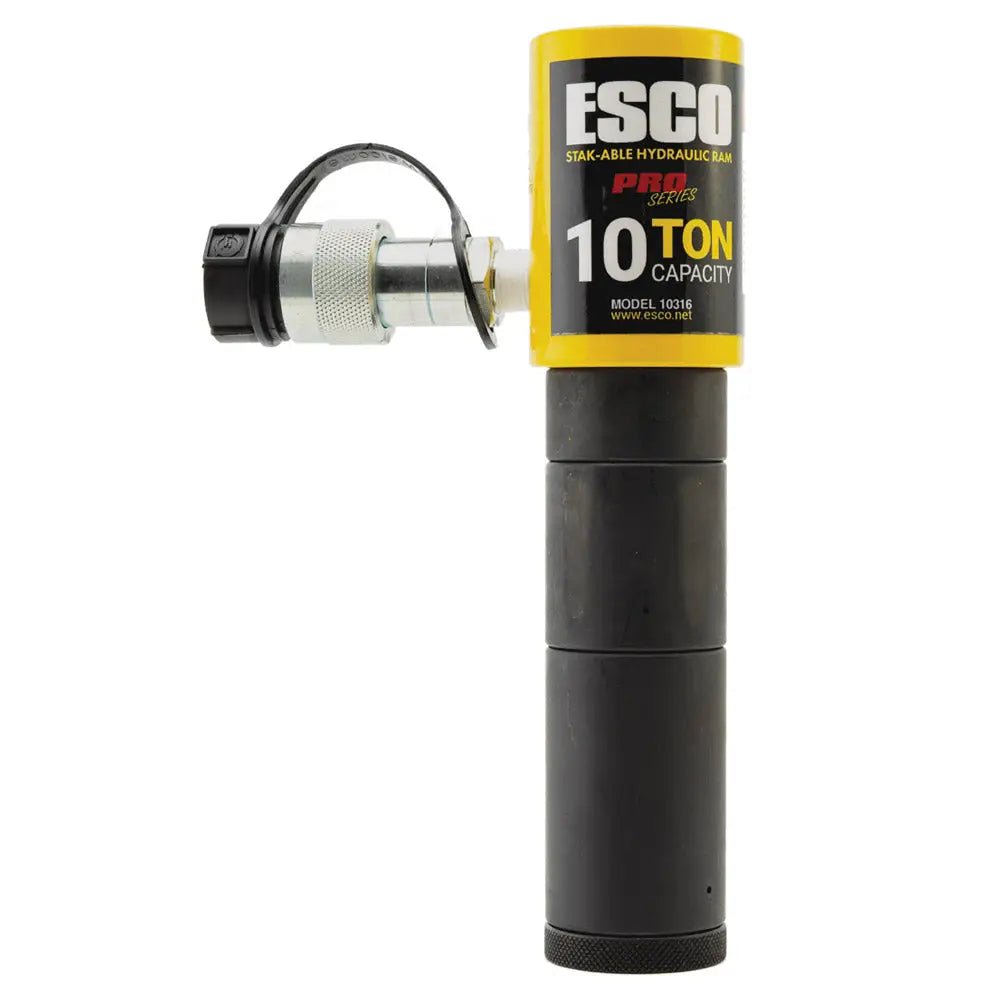 ESCO 10 Ton "Stak-Able" Hydraulic Ram Kit, 1" Stroke w/ 3 Extensions - 10317