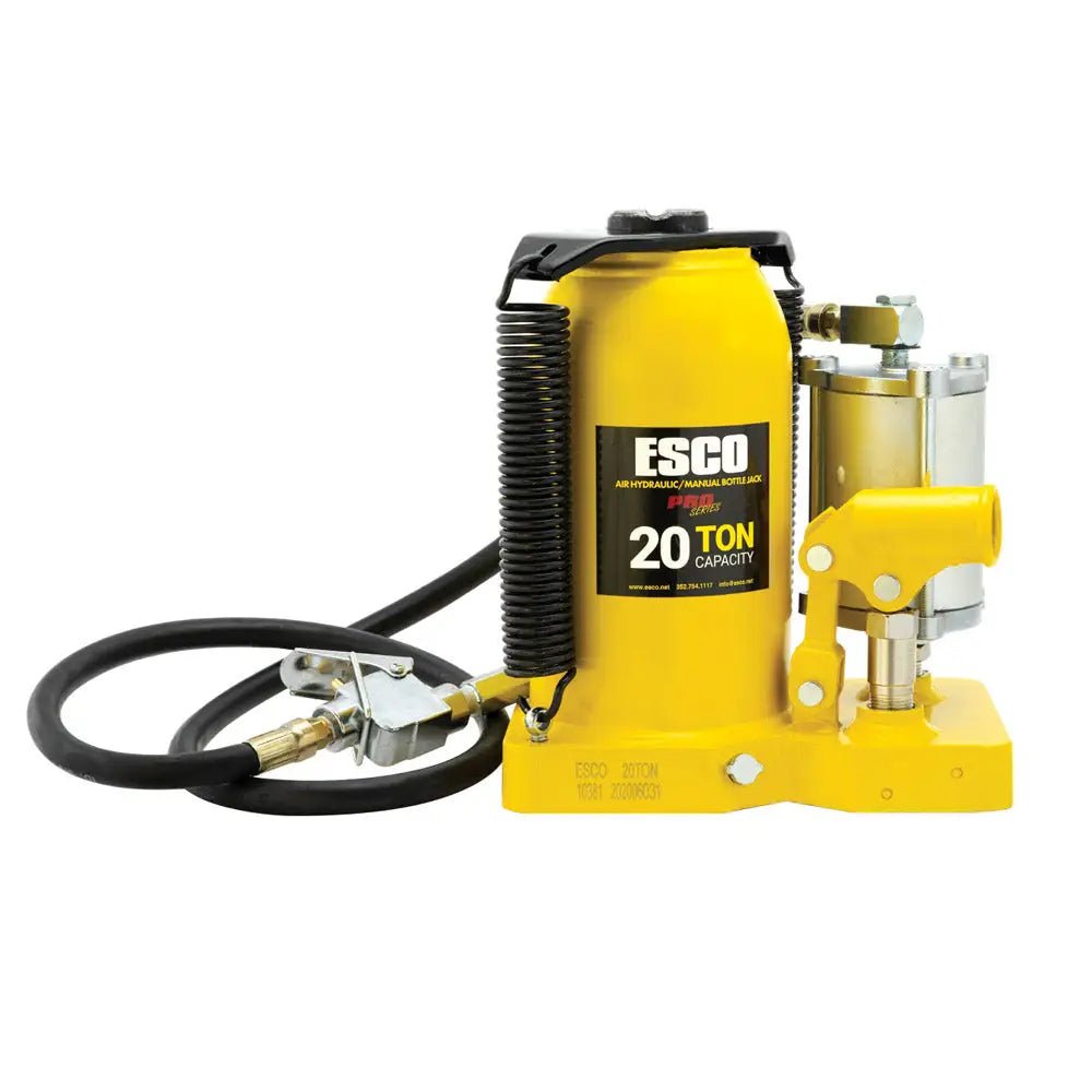 ESCO 10381 Pro Series 20 Ton Air Hydraulic Bottle Jack