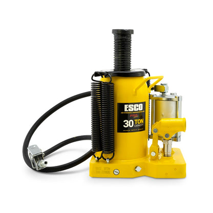 ESCO 10383 30 ton air hydraulic bottle jack with extension screw raised