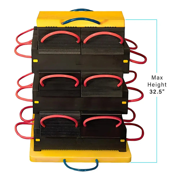 ESCO | 12531 | 12 Blocks Cribbing System w/ Stability Plates | 32.5" Max Height