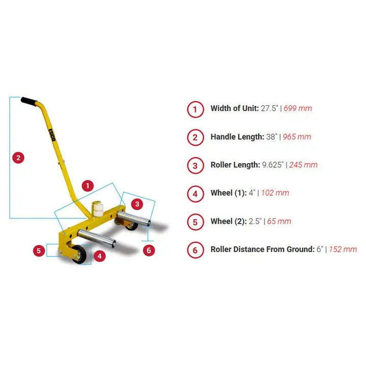 ESCO | 70134 | HD Adjustable Wheel Dolly