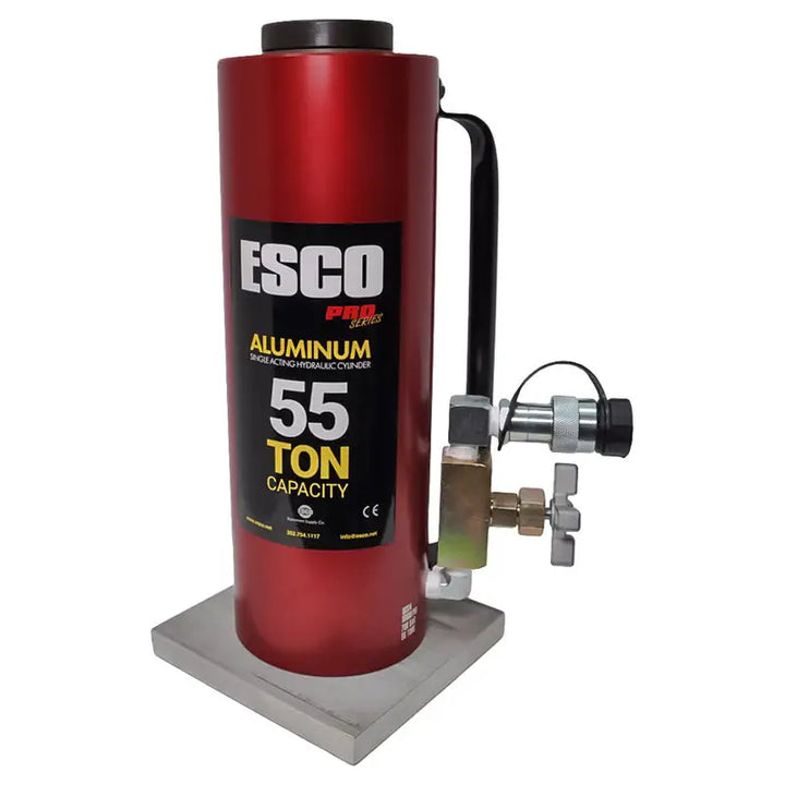 ESCO | Tall 55-Ton Aluminum Jack | 10" Stroke